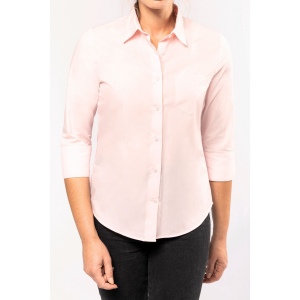 Chemise popeline polycoton manches 3/4 entretien facile femme 49
