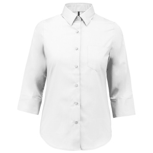 Chemise popeline polycoton manches 3/4 entretien facile femme 2