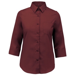Chemise popeline polycoton manches 3/4 entretien facile femme 11