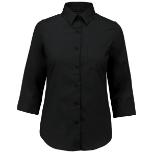 Chemise popeline polycoton manches 3/4 entretien facile femme 4