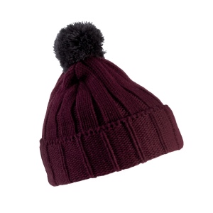 Bonnet à pompon avec revers 3