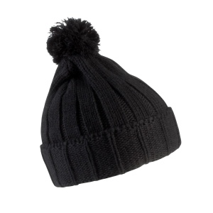Bonnet à pompon avec revers 2