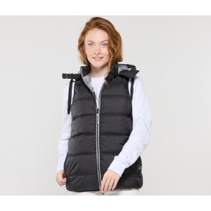 Bodywarmer doudoune femme avec capuche 4