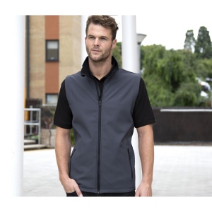 Bodywarmer Softshell imprimable homme