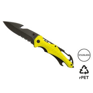 Couteau de sécurité 'Emergency', jaune fluo