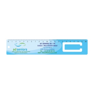Regle marque-pages pvc 20 cm (+Quadri numérique QV12)