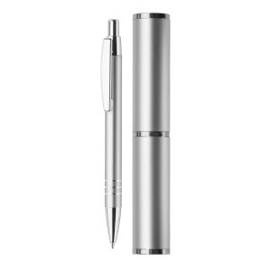 Stylo bille dans étui tube métal 4