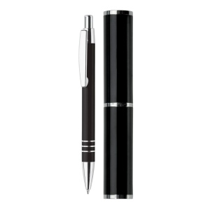 Stylo bille dans étui tube métal 3