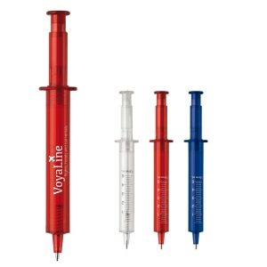 Stylo seringue transparent
