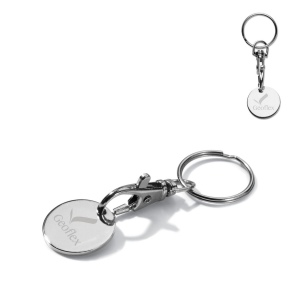 Porte-clés jeton de caddie