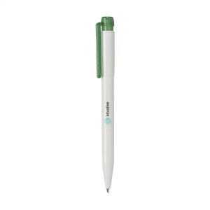 Stylo à encre bleue de la marque Stilolinea®, avec clip/bouton-poussoir colorés translucides 8
