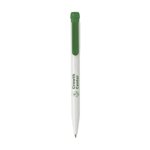 Stylo à encre bleue de la marque Stilolinea®, avec clip/bouton-poussoir colorés translucides 3
