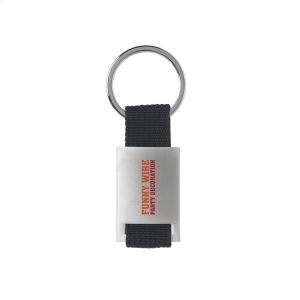 Porte-clés en métal mat combiné à du nylon tissé robuste et avec un anneau à clés solide 4