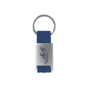 Porte-clés en métal mat combiné à du nylon tissé robuste et avec un anneau à clés solide 5