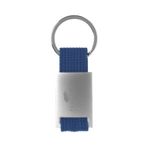 Porte-clés en métal mat combiné à du nylon tissé robuste et avec un anneau à clés solide 3
