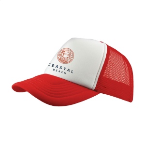 Casquette de baseball avec visière en mousse, visière préformée, arrière en plastique et tissu maillé pour une ventilation optimale 2
