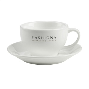 Tasse cappuccino et sous-tasse en céramique de haute qualité