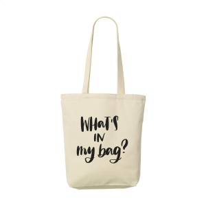 Sac shopping avec longues anses tissé en 100% toile extra lourde de grande qualité (270 g/m²) 2