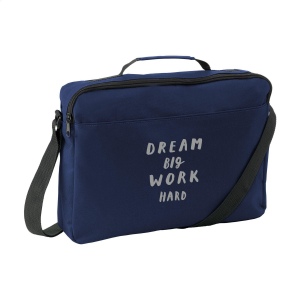 Sac bandoulière/porte-documents en polyester 600D avec poche principale spacieuse, 2 pochettes pour stylos et bandoulière réglable 5