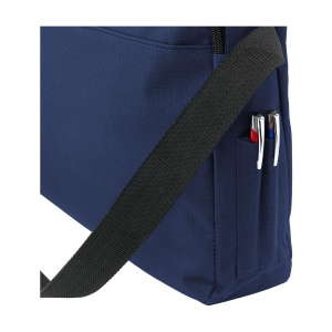 Sac bandoulière/porte-documents en polyester 600D avec poche principale spacieuse, 2 pochettes pour stylos et bandoulière réglable 8