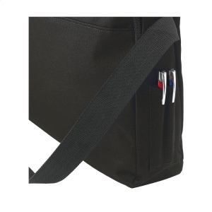 Sac bandoulière/porte-documents en polyester 600D avec poche principale spacieuse, 2 pochettes pour stylos et bandoulière réglable 9