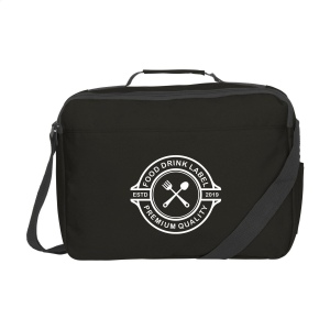 Sac bandoulière/porte-documents en polyester 600D avec poche principale spacieuse, 2 pochettes pour stylos et bandoulière réglable 3