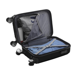 Valise à roulettes légère, tendance, fabriquée en 100% ABS avec d'aspect métallique 14