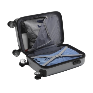 Valise à roulettes légère, tendance, fabriquée en 100% ABS avec d'aspect métallique 15