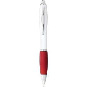 Stylo bille avec corps blanc et grip coloré Nash (encre bleue) 13
