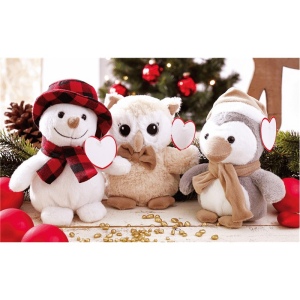 Bonhomme de neige en peluche JOHANN 7