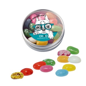 Boîte transparente avec Jelly Beans