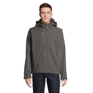 Softshell capuche et manches amovibles - TRANSFORMER