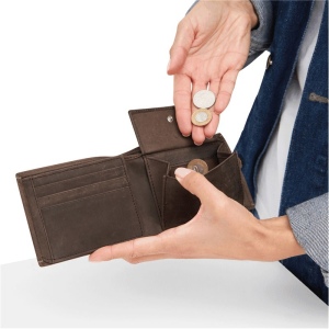 Portefeuille en cuir véritable WILD STYLE I 9