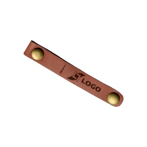 Attache câble, cuir naturel 4