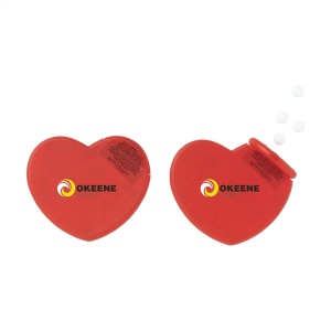 Boîte distributrice en forme de coeur, remplie avec environ 8 g (50 pièces) de bonbons à la menthe sans sucre 5