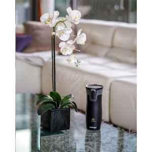 Mug thermos à double paroi isolé sous vide avec paroi intérieure en acier inoxydable 16