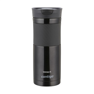 Thermos à double paroi en acier inoxydable avec un contenant avec une isolation parfaite, équipé d'un large grip antidérapant en caoutchouc et d'un bec avec la technologie SNAPSEAL™