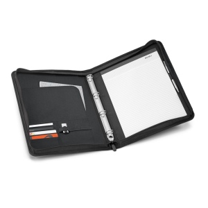 AUSTER. Porte-documents A4 A4 en 600D avec bloc de pages lignées 3