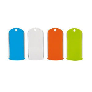 PORTE-CLES PORTE ETIQUETTE AVEC MOUSQUETON 6