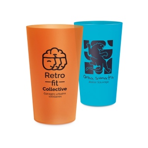 GOBELET PLASTIQUE REUTILISABLE 30 cl RAS BORD 18