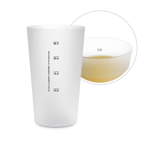 GOBELET PLASTIQUE REUTILISABLE 30 cl RAS BORD 19