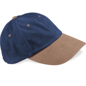 Casquette homme profil bas en coton brossé - 6 panneaux 6