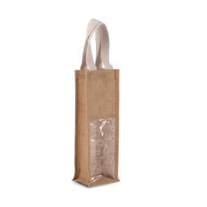 Sac porte-bouteille en jute 6