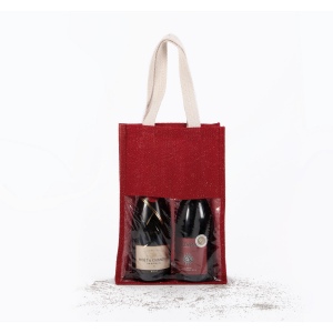 Sac porte-bouteilles en jute 5
