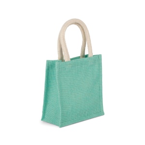 Sac style cabas en toile de jute - petit modèle 12