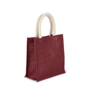 Sac style cabas en toile de jute - petit modèle 13