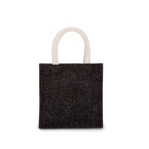 Sac style cabas en toile de jute - petit modèle 9