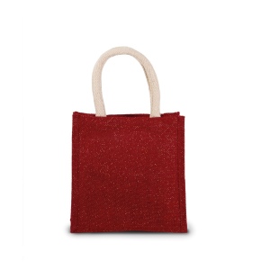 Sac style cabas en toile de jute - petit modèle 10