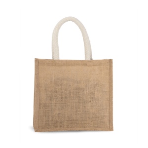 Sac style cabas en toile de jute - modèle moyen 11