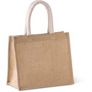 Sac style cabas en toile de jute - modèle moyen